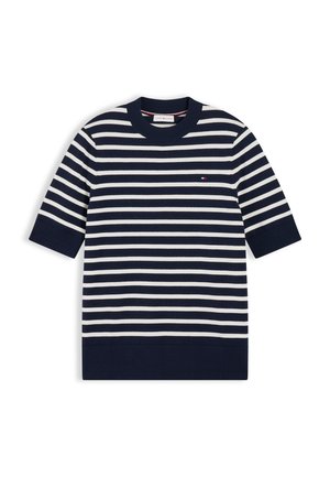 Tommy Hilfiger, T-shirts basic - dark blue/ecru