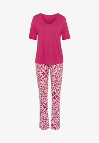 Unselected, magenta ecru gemustert