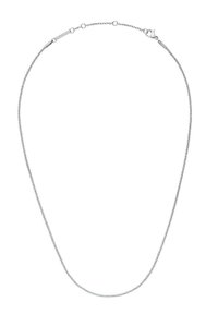 Sølv kæd necklace med et slankt, afrundet design. Har en hummerlås og fine led, der skaber et delikat, struktureret udseende.