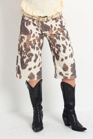 HIDE JORT - Denim shorts - multi-coloured