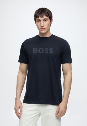 BOSS, TE LOGO - T-shirt basic - dark blue