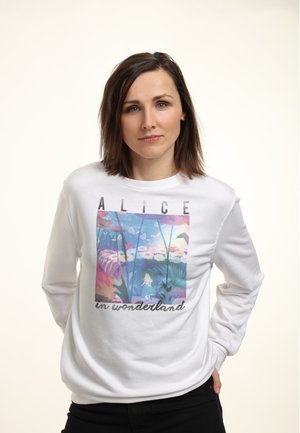 Disney ALICE IN WONDERLAND ALICE GARDEN SCENE - Felpa - white