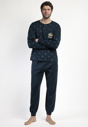 MANGA LARGA TAPETA SNOW SET - Conjunto de pijama - marino