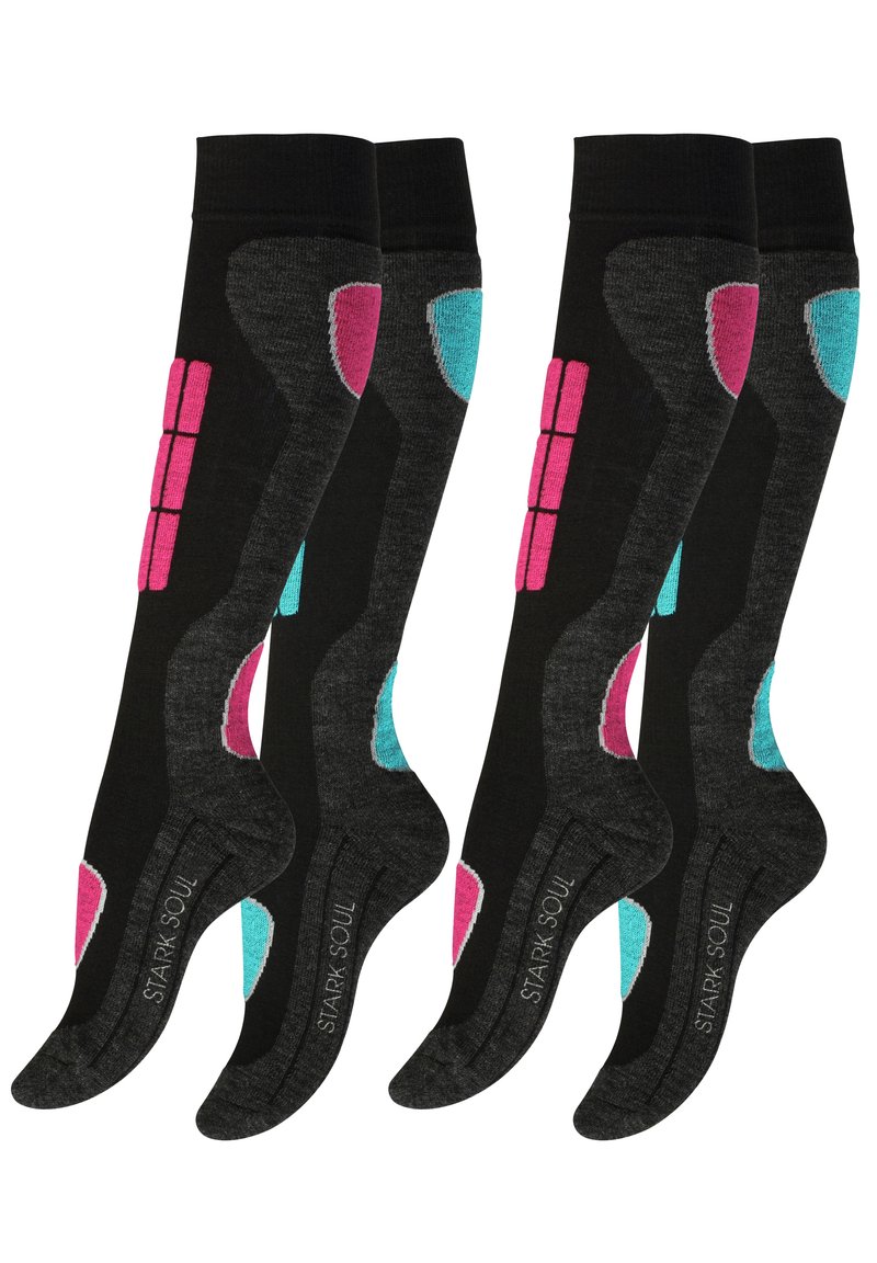 Stark Soul 2 PAAR  - Calzettoni - pink turquoise
