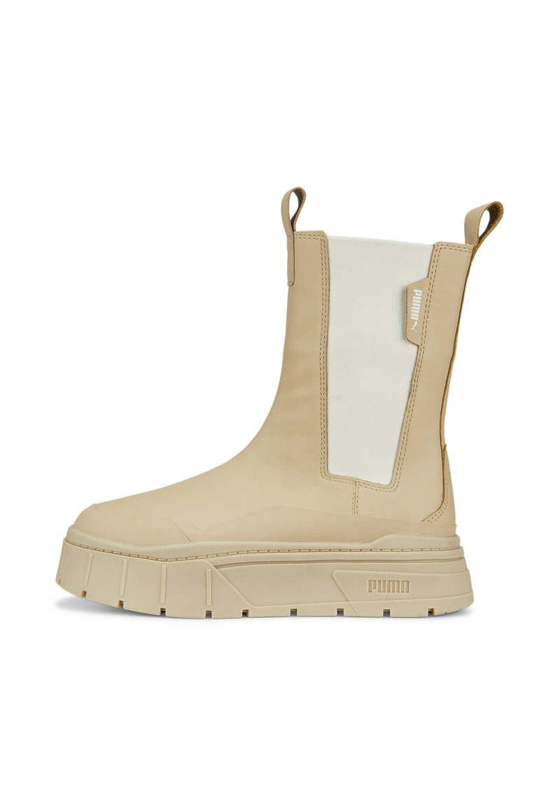 Puma MAYZE STACK CHELSEA  - Platform bokacsizmák - light sand