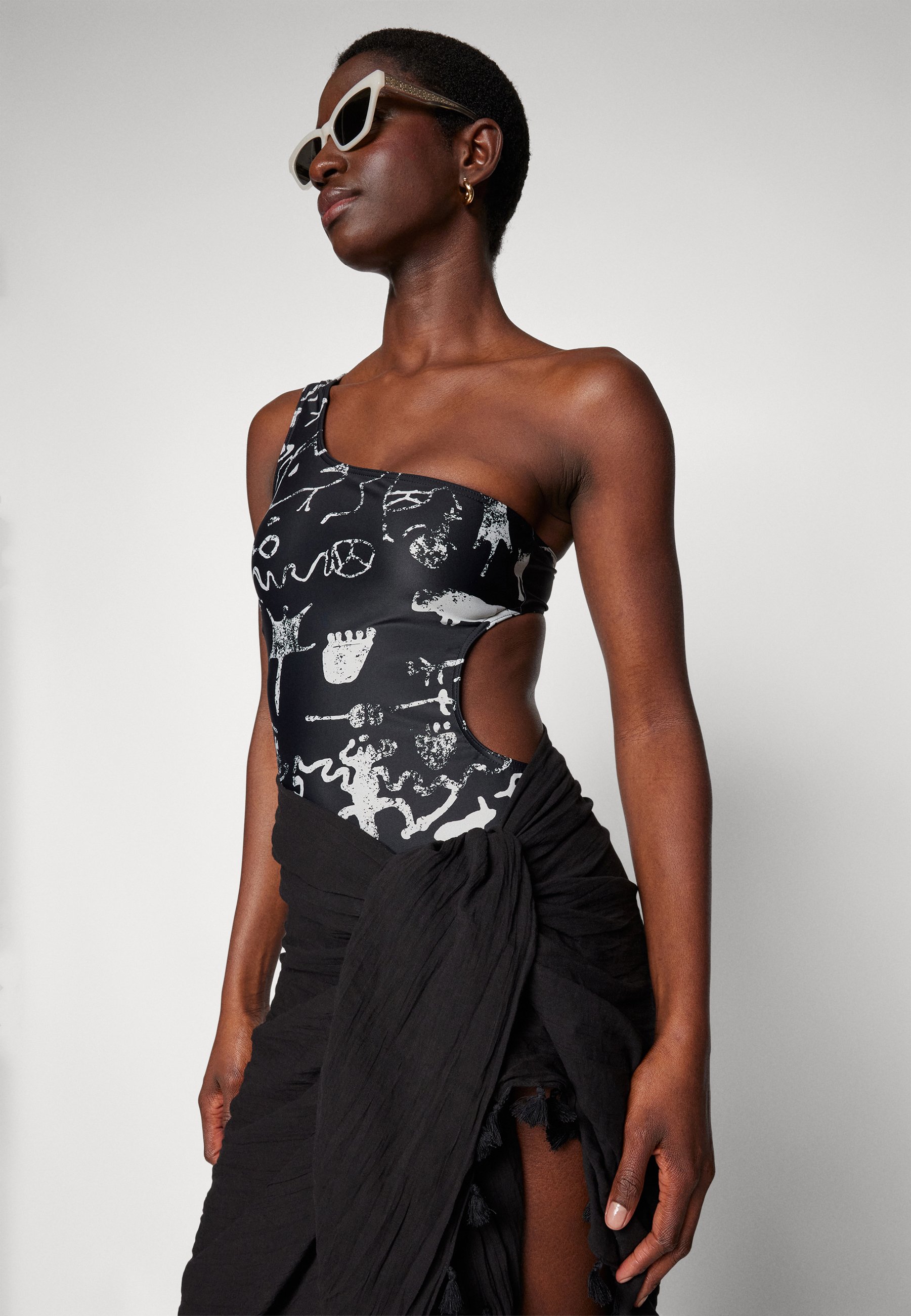 Vivienne Westwood CAVE MAN ONE SHOULDER SWIMSUIT - Swimsuit