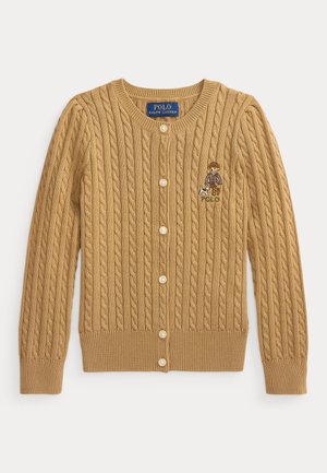 Polo Ralph Lauren, POLO BEAR MINI-CABLE COTTON CARDIGAN 2-6Y - Cardigan - berkshire tan