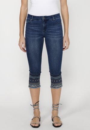 PIRATE - Denim shorts - azul osc   dark blue