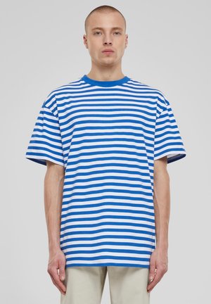 REGULAR STRIPE  - Print T-shirt - white royal