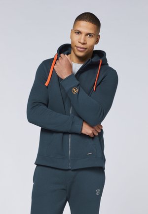 KAPUZEN MIT -LOGO - Zip-up sweatshirt - total eclipse