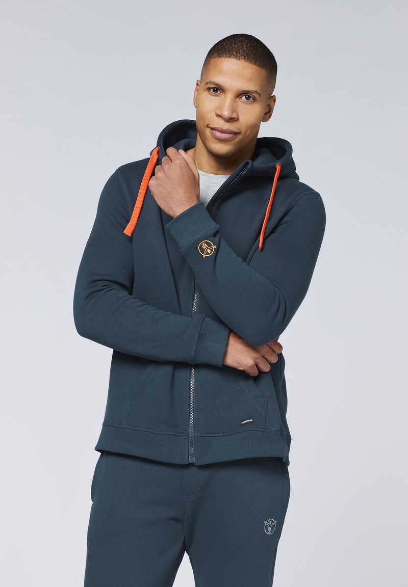 Chiemsee KAPUZEN MIT -LOGO - Zip-up sweatshirt - total eclipse