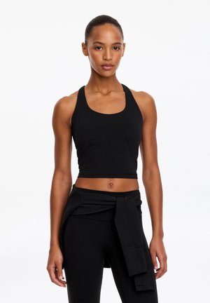 ARKET, ARKET SOFT CROPPED TRAINING TANK - Débardeur - black