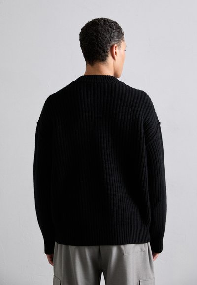 Études HEAVY ROUND NECK - Pulover - black