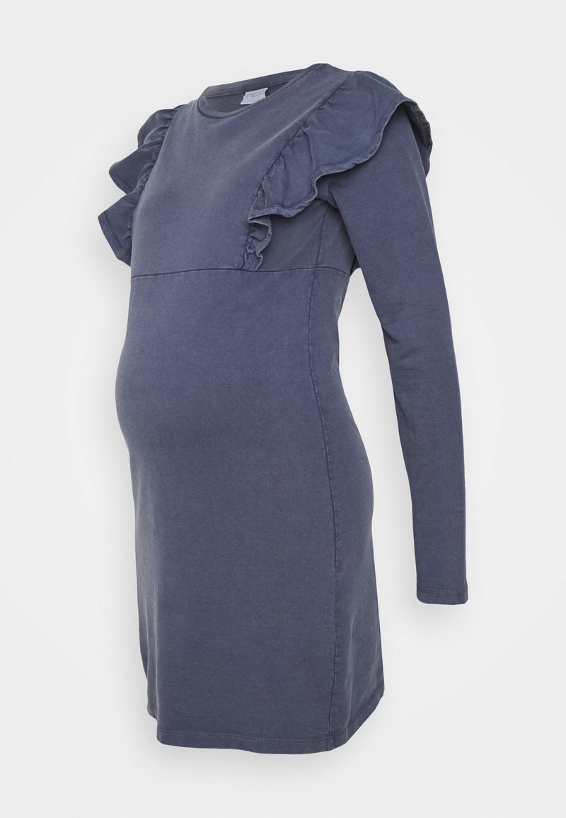 Pieces Maternity Jurk blauw denim/bluedenim Pieces Maternity Jurk blauw denim/bluedenim