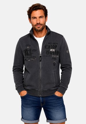 Camp David, CAMP DAVID JACKE WILD SITES II SWEATJACKE - Zip-up sweatshirt - dunkelgrau