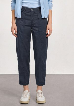 Street One, HIGH WAIST BARREL LEG HOSE IM CASUAL FIT - Pantalones - darkest blue
