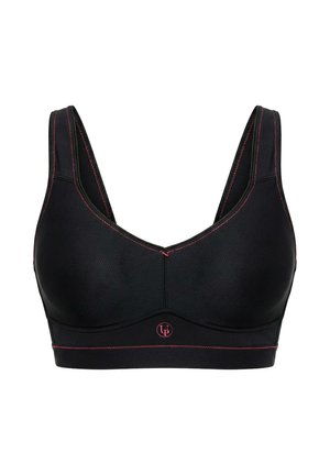 Ulla Popken, PINK SEAM UNDERWIRE-FREE SPORTS BRA - Toppe - pink