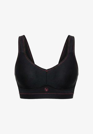 Ulla Popken, PINK SEAM UNDERWIRE-FREE SPORTS BRA - Toppe - pink