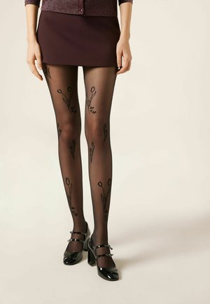 SHEER 30 DENIER TULIPS - Strømpebukser - black