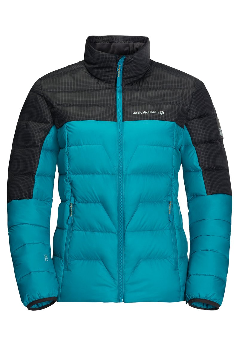 Damen Sportbekleidung | Jack Wolfskin DNA TUNDRA Daunenjacke dark cyan/türkis - WD29543 Damen Sportbekleidung | Jack Wolfskin DNA TUNDRA Daunenjacke dark cyan/türkis - WD29543