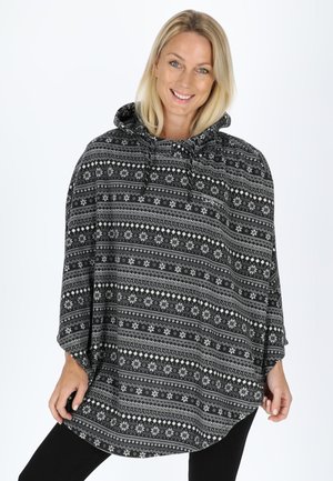 Swedemount IDRE PONCHO II W - Kapper - black white