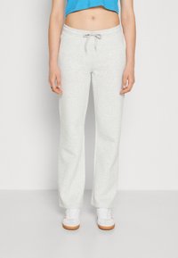 Gina Tricot - BASIC STRAIGHT SWEATPANTS - Treningo apatinė dalis - light grey melange Miniatiūros vaizdas 1