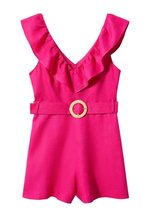 Paradise Palm Jumpsuit(Fuchsia)