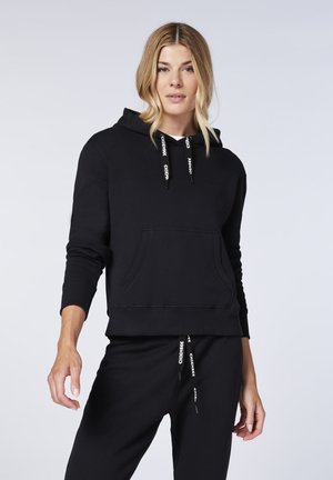 MIT TUNNELZUG - Hoodie - black beauty