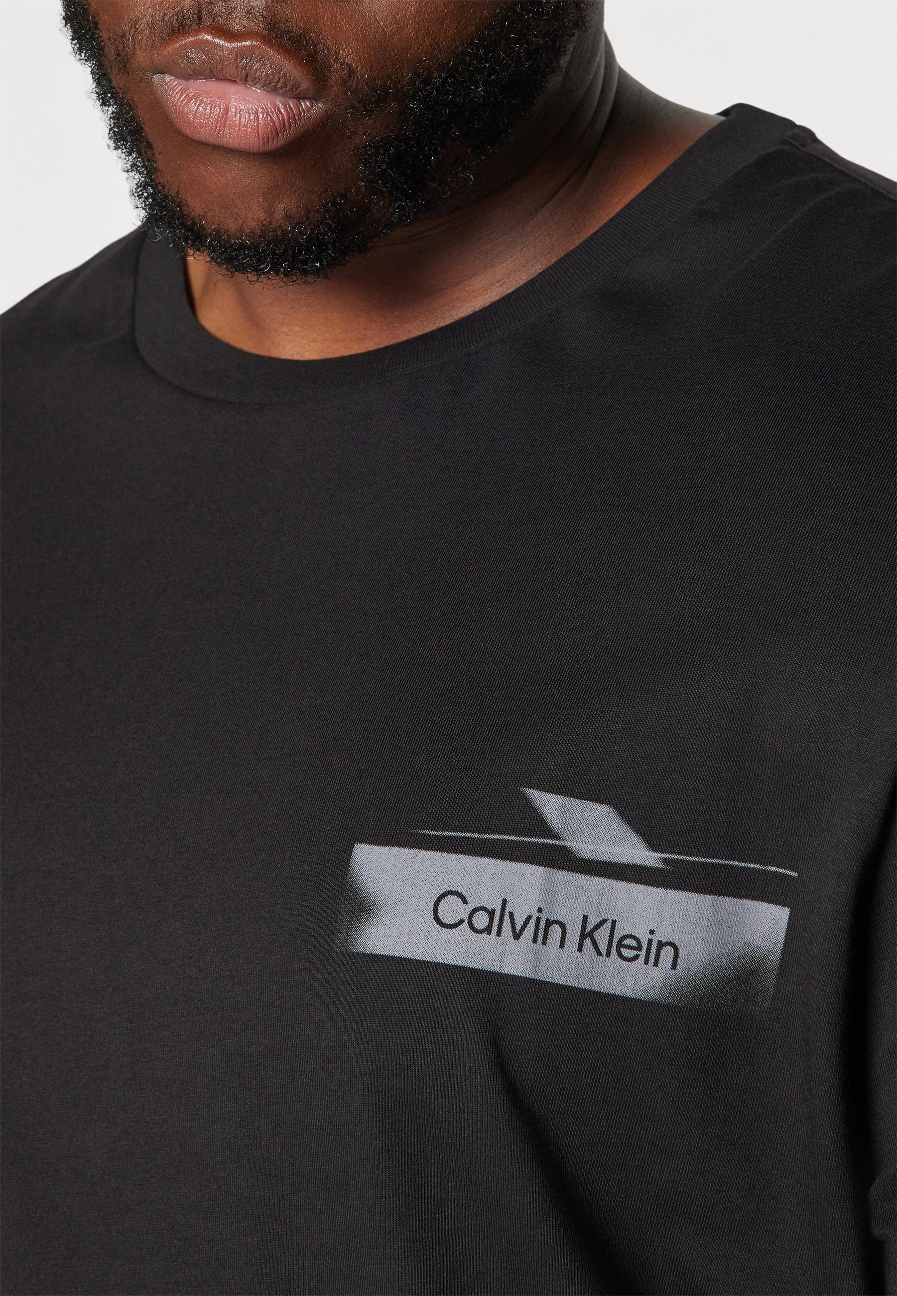 Calvin Klein - T-shirt z nadrukiem/czarny - Zalando.pl