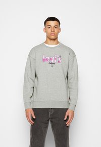 Levi's® GRAPHIC CREW - Camisola - mottled grey