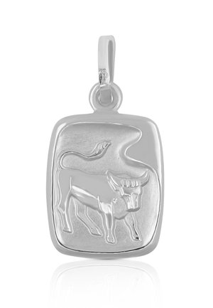 STERNZEICHEN STIER  - Ciondolo - weissgold-coloured