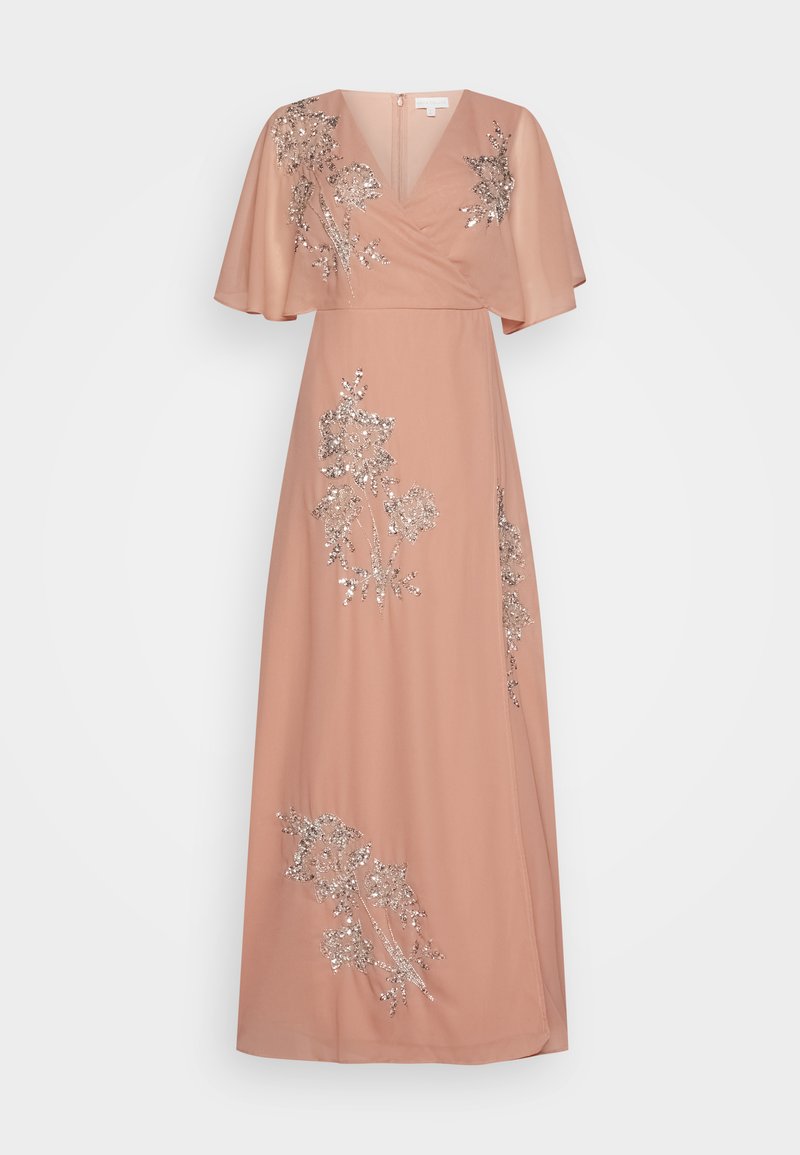 Maya Deluxe WRAP KIMONO SLEEVE CONTRAST EMBELLISHED MAXI Occasion