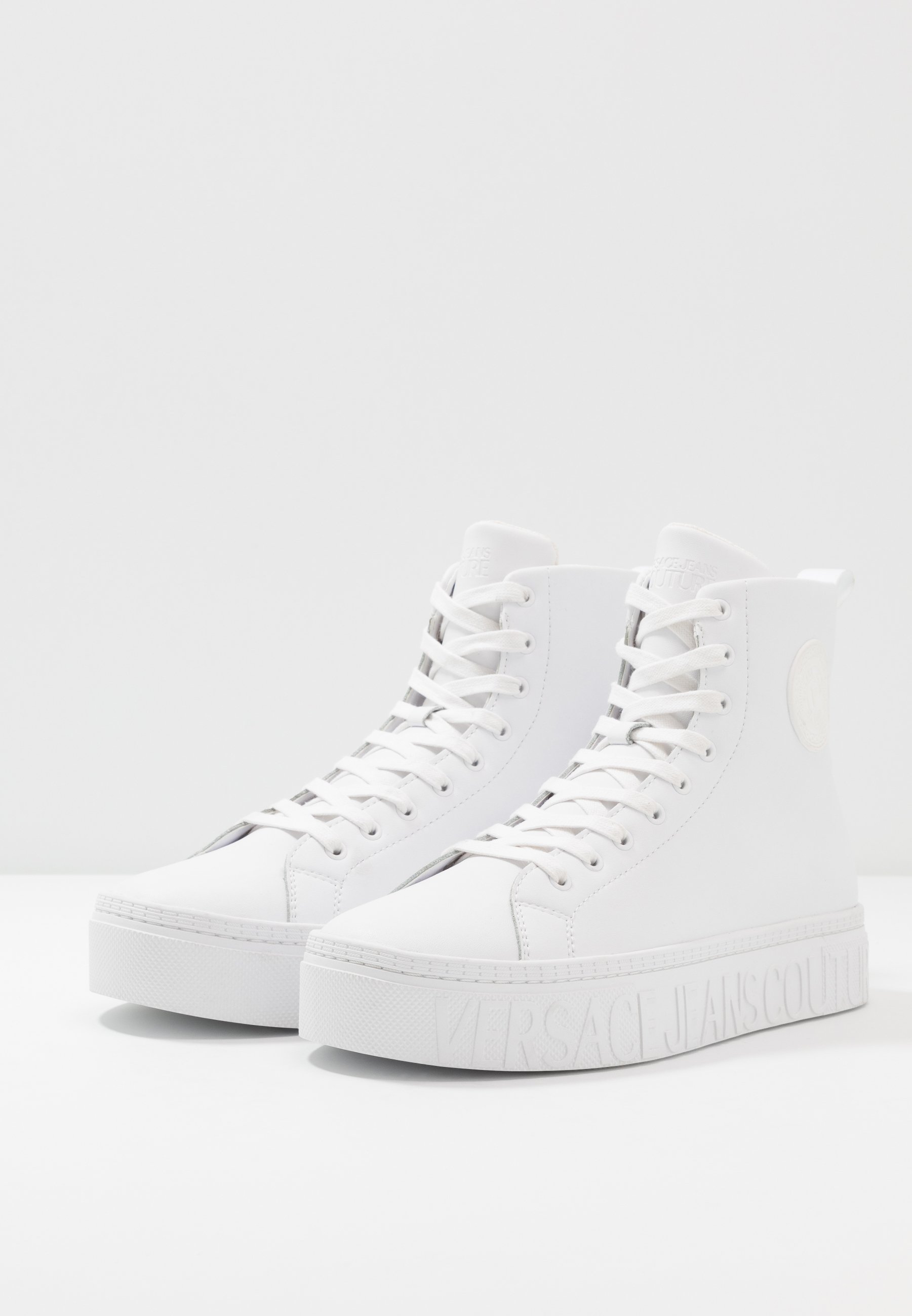 versace jeans high top trainers