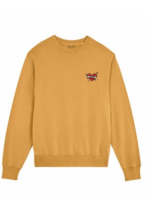 Mira Paris EMBROIDERY UNISEX VINTAGE OVERSIZED - Sweatshirt - yellow mustard/senf  - Zalando.de