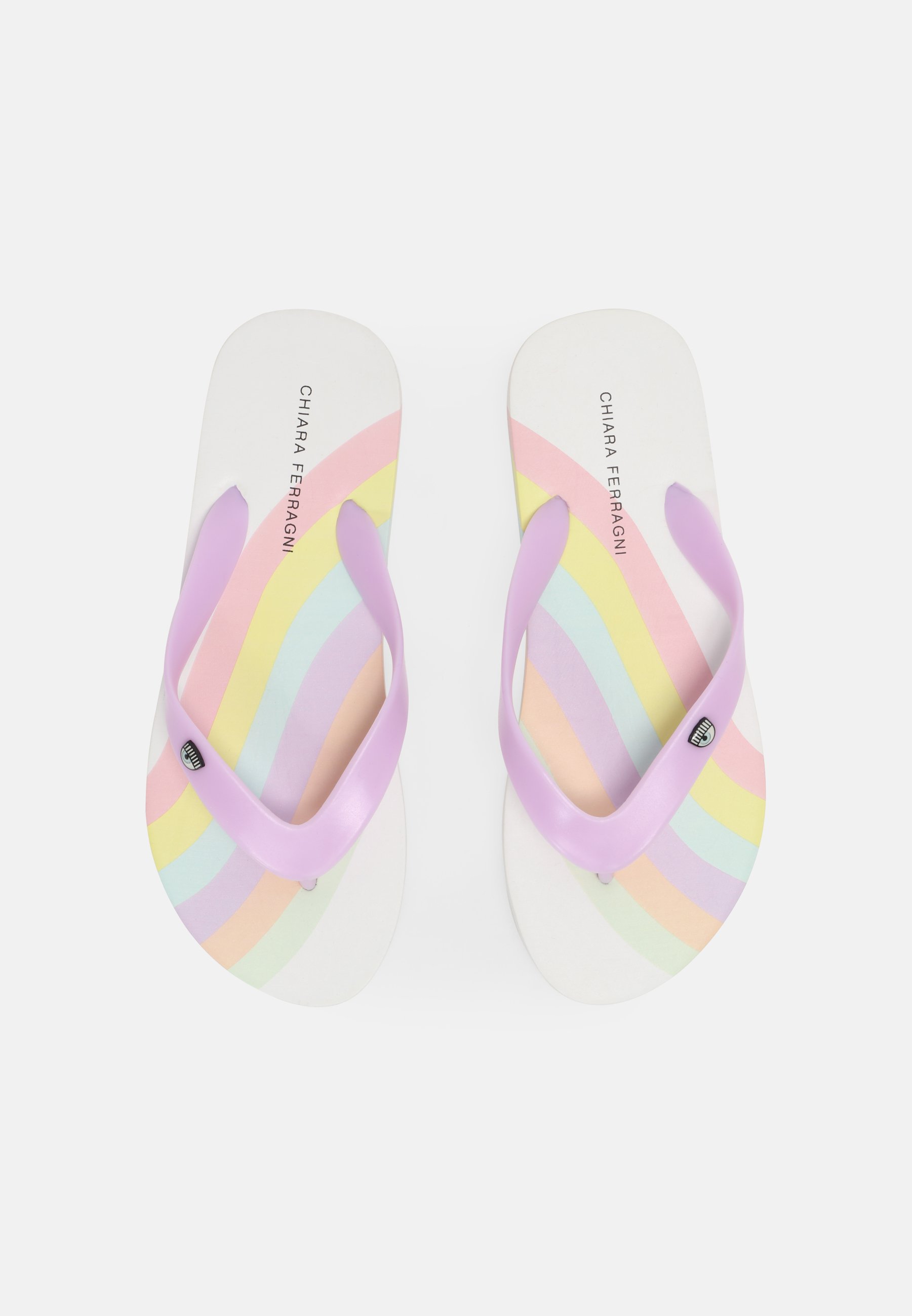 CHIARA FERRAGNI Chanclas de dedo - white/rainbow/blanco - Zalando.es