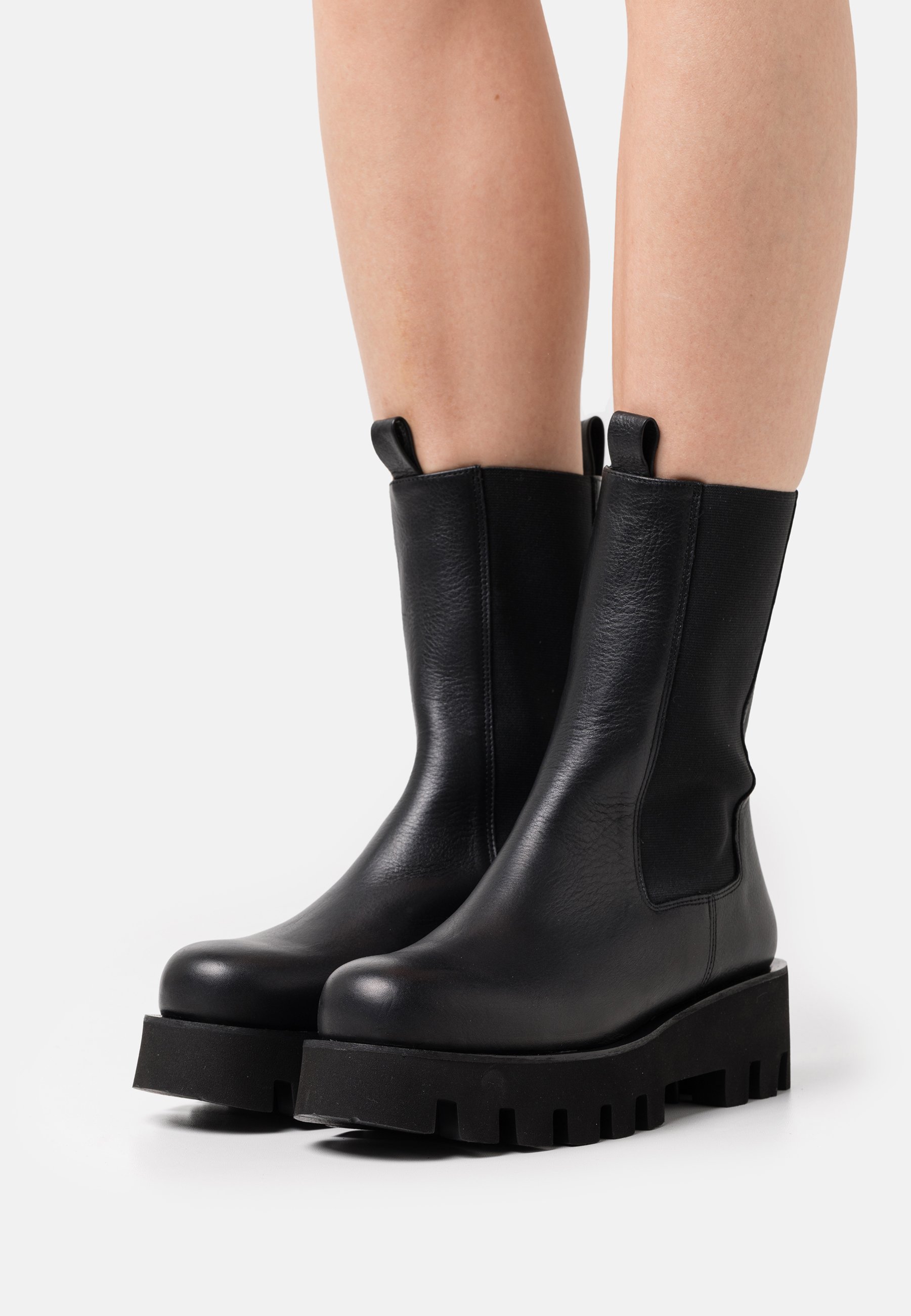 ADALIA - Platform ankle boots - black 