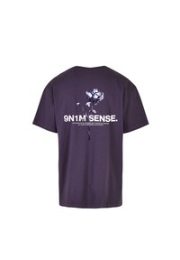 9N1M SENSE FLOWER TEE - Marškinėliai su spaudiniu - purplenight