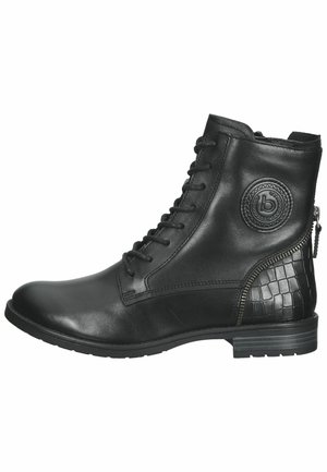 Bottines à lacets - black