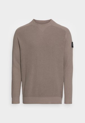 MONOLOGO BADGE - Maglione - taupe