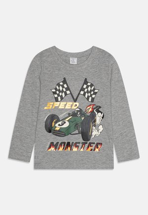 Lindex RACE CAR FRONT - Long sleeved top - grey melange