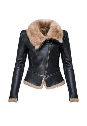 VSP, Josette - Veste en cuir - dark brown