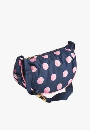 Cath Kidston ROUND MINI - REGULAR FIT - Umhängetasche - navy blue spot