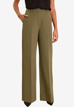Love & Roses HIGH WAIST WIDE LEG TAILORED  - Kalhoty - khaki green