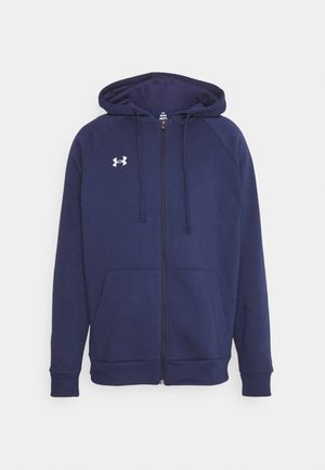 RIVAL HOODIE - Zip-up sweatshirt - midnight navy/white