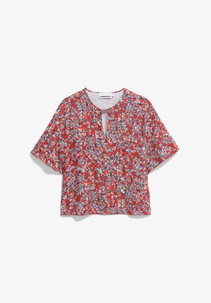 ARMEDANGELS, ANDRIKAA MOSAIC LINO - Bluse - coral blush
