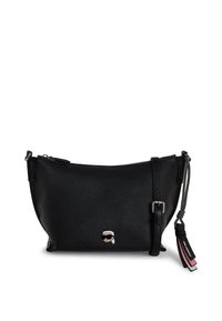 IKON GRAINY ZIP SHOULDER BAG - Τσάντα χιαστί - black