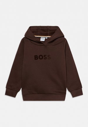 BOSS Kidswear, HOODED KIDS TEENS - Суитшърт с качулка - brown