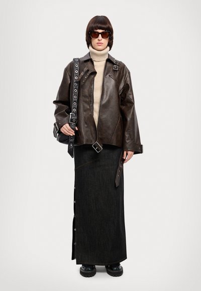 Materiel BOXY BIKER  - Giacca in similpelle - dyed brown