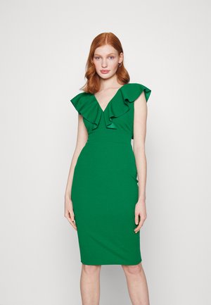 WAL G. HIMANI V NECK MIDI DRESS - Φόρεμα σε ίσια γραμμή - leaf green