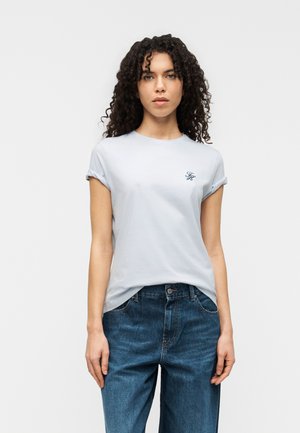 SCRIPT TEE - Základné tričko - morning sky blue